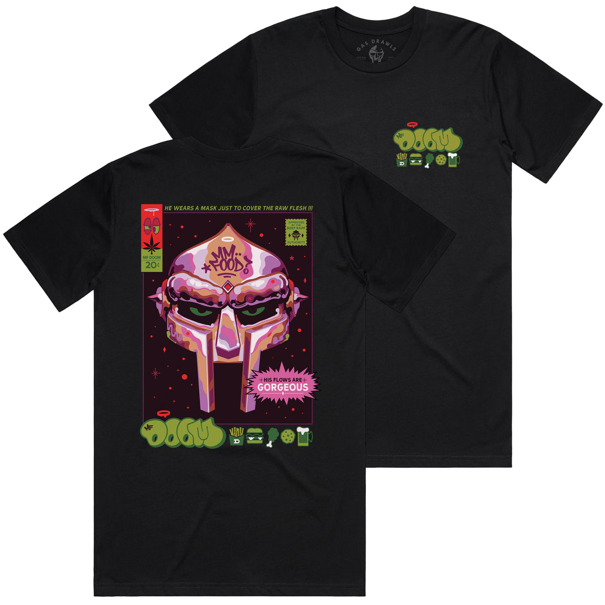 Beef Rapp Shirt - White – GASDRAWLS