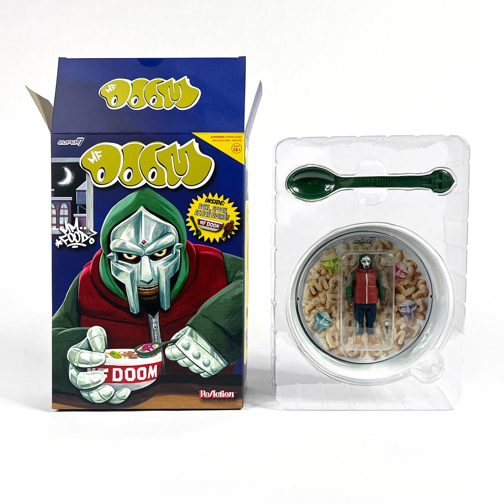 MF DOOM X SUPER7 - MM..FOOD REACTION FIGURE & CEREAL BOWL SET