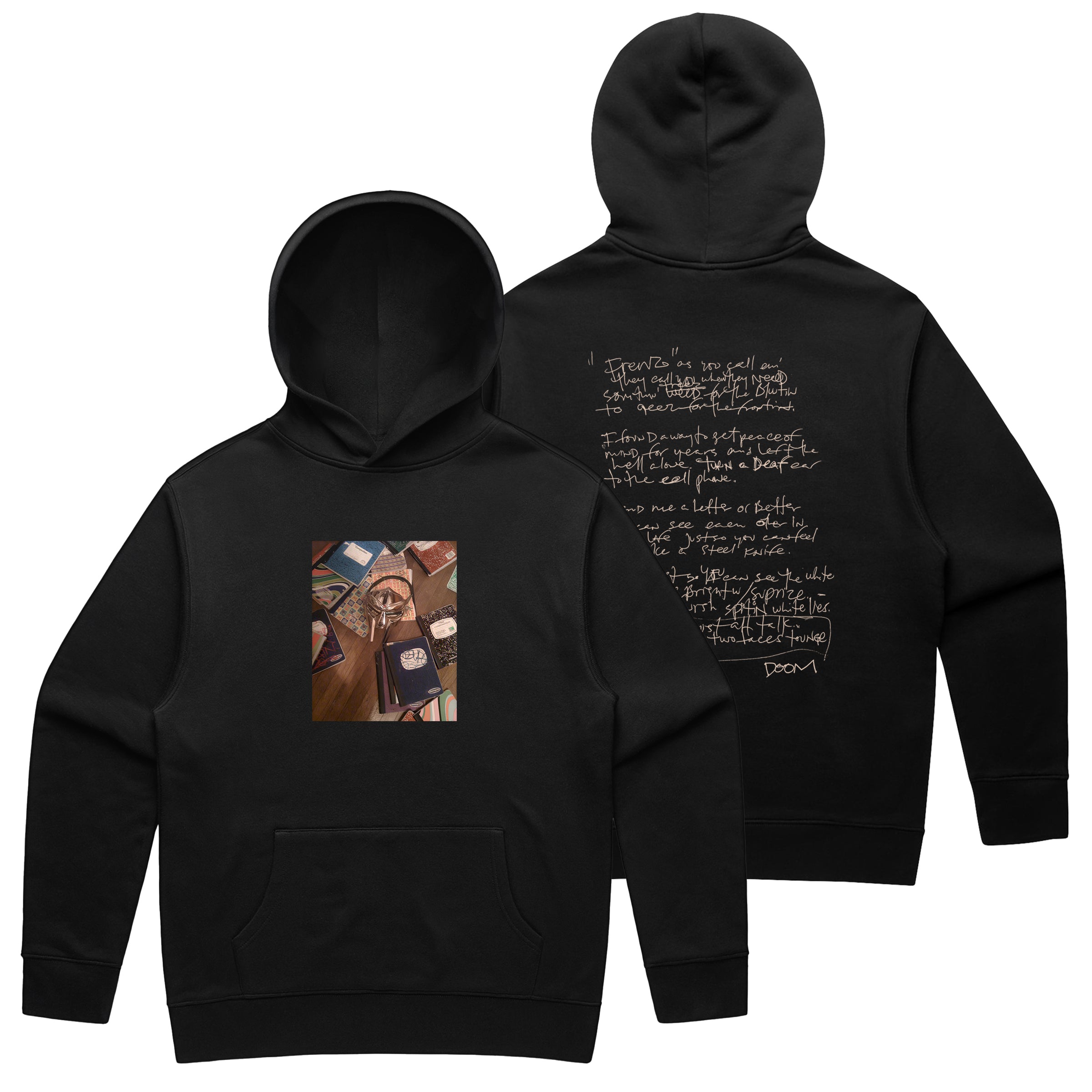 The Note Books Hoodie - Black