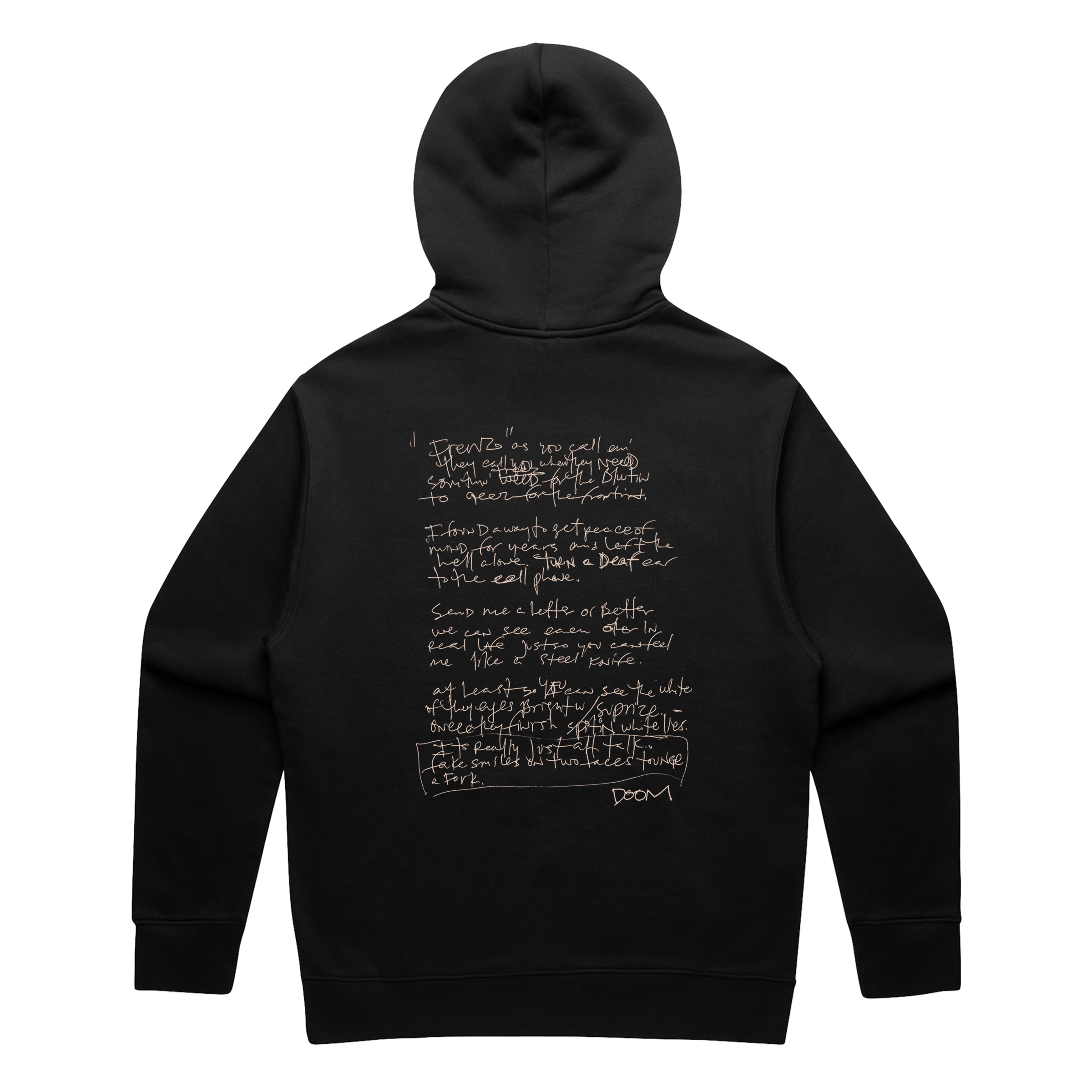 The Note Books Hoodie - Black
