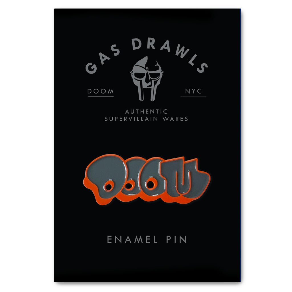 THROW ENAMEL PIN - ORANGE & GRAY