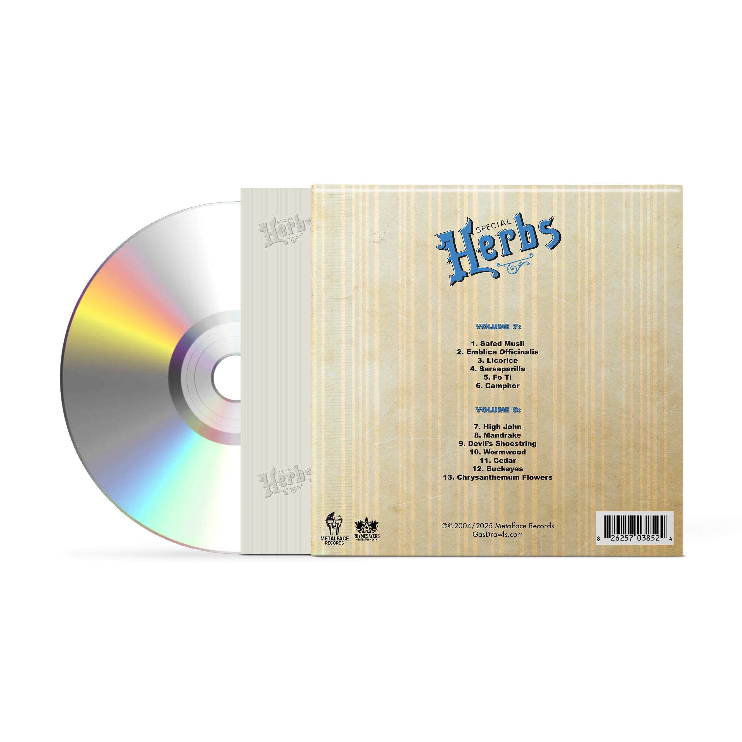 Metal Fingers Presents: Special Herbs Vol. 7 & 8 (CD) – GAS DRAWLS