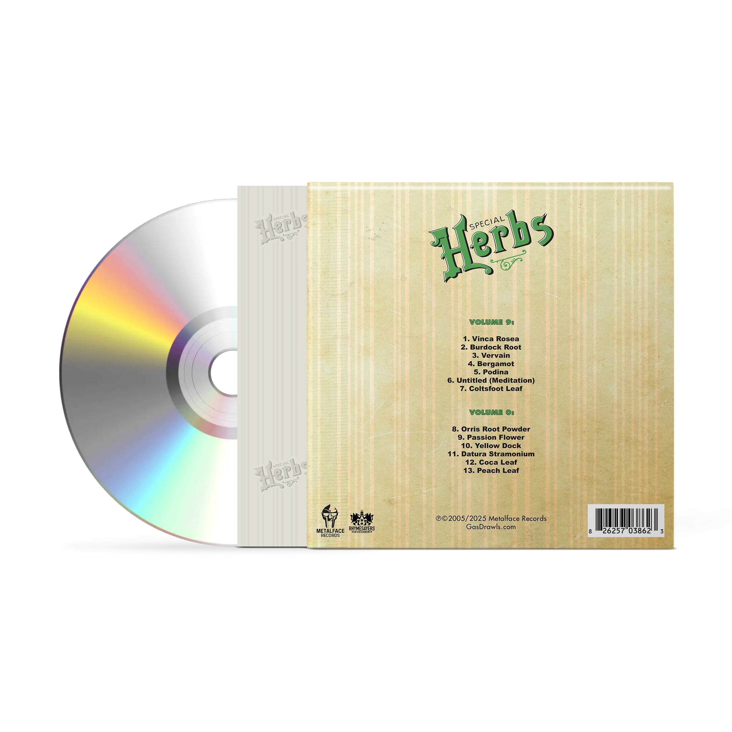 カ*ー様 MF DOOM 関連　CD 9枚セット MD DOOM - Special Herbs Vol 0-9 (5xCD Bundle)
