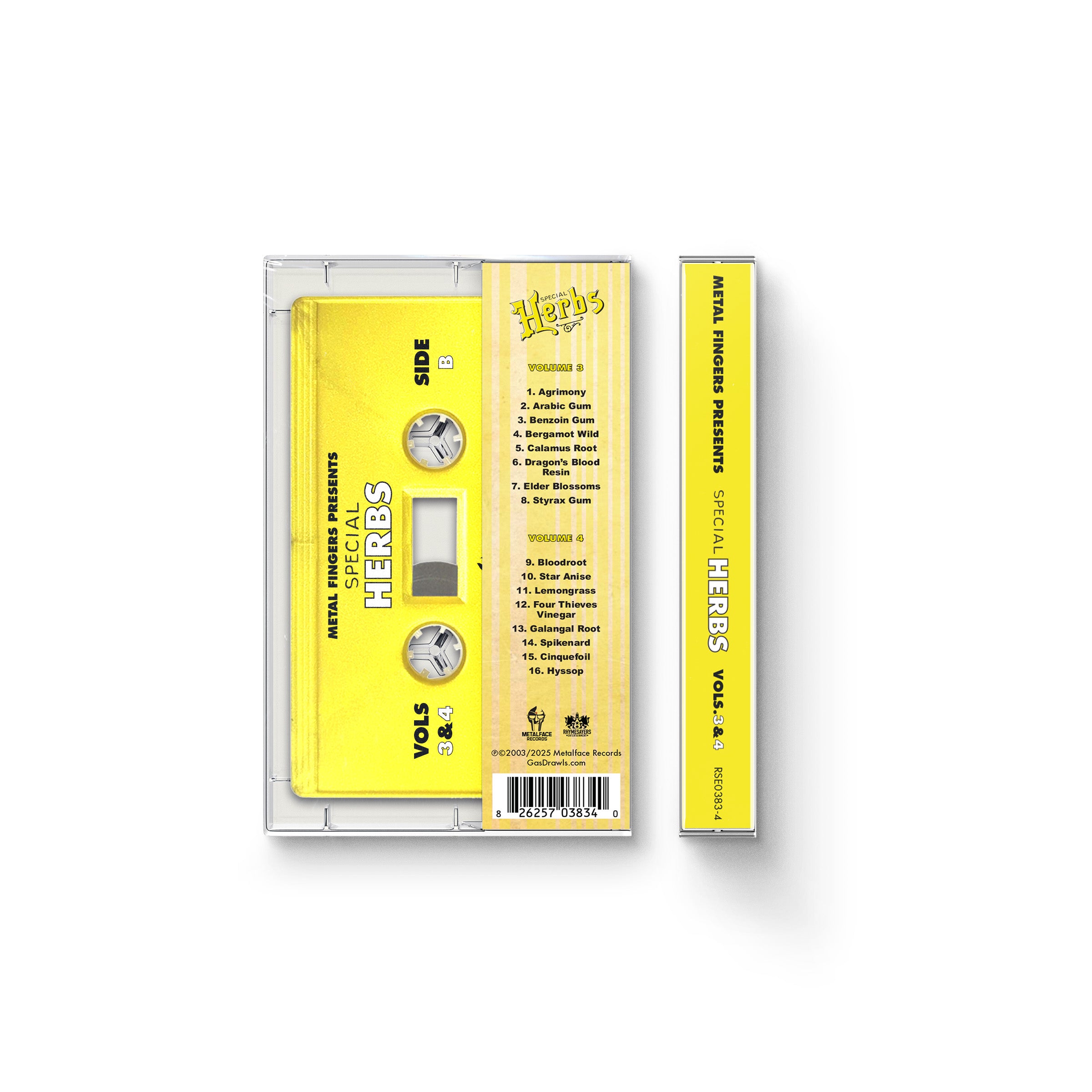 Metal Fingers Presents: Special Herbs Vol. 3 & 4 (Cassette) – GAS
