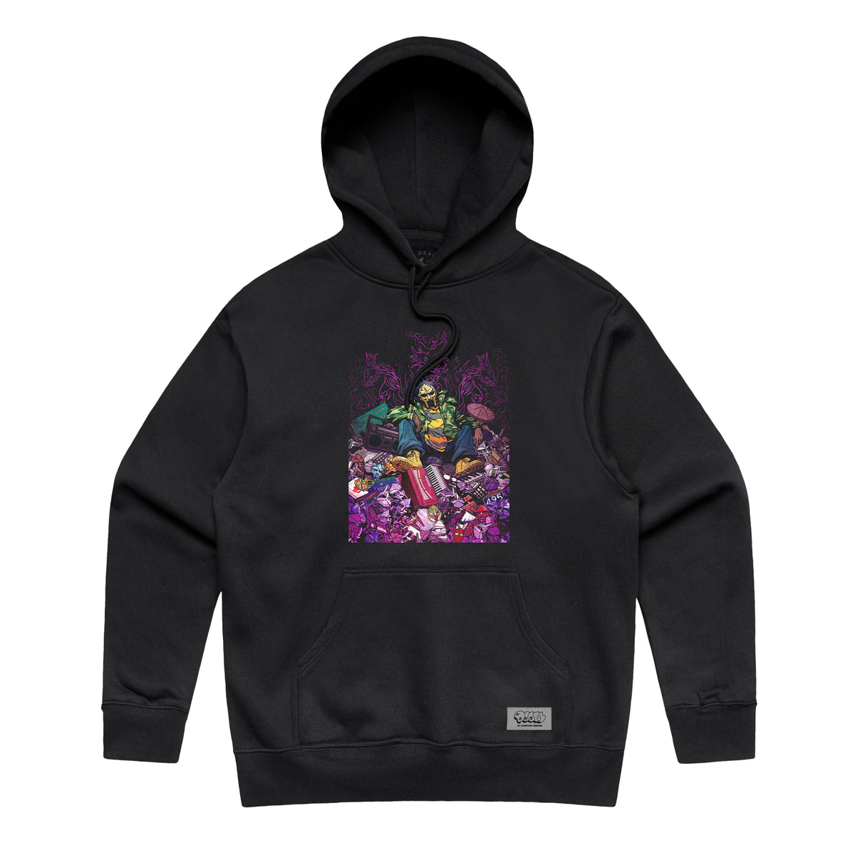 MF DOOM x Sanford Greene - Black Hoodie (Main Edition)