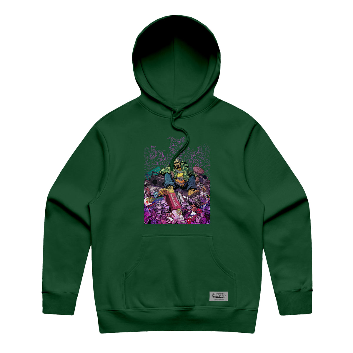MF DOOM x Sanford Greene - Green Hoodie (Main Edition)