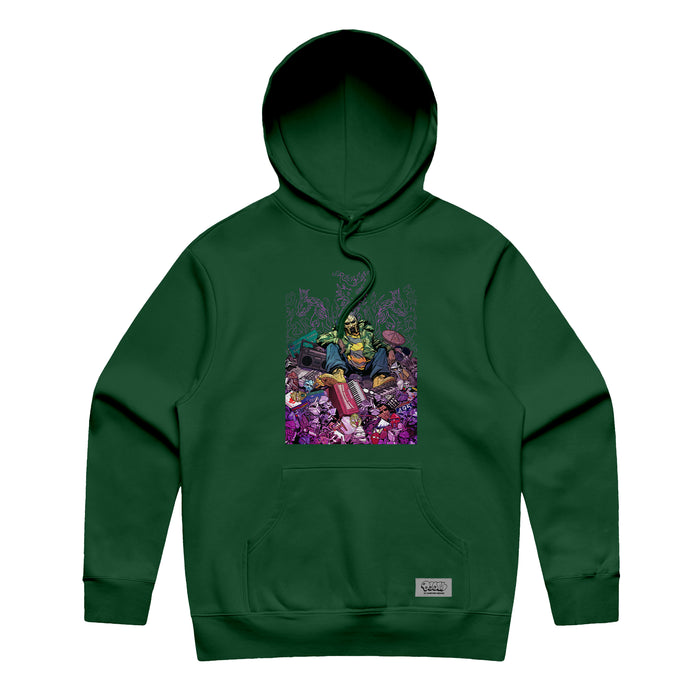MF DOOM x Sanford Greene - Green Hoodie (Main Edition)