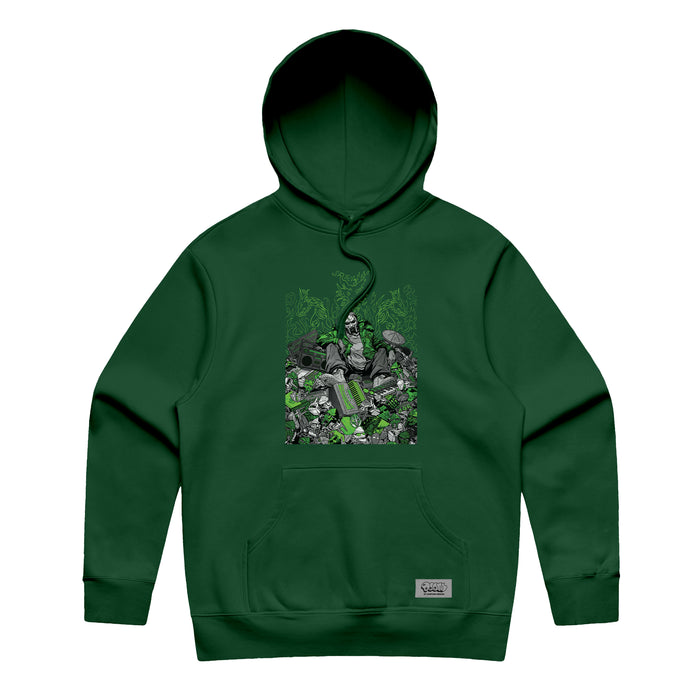 MF DOOM x Sanford Greene - Green Hoodie (Green & Chrome Edition)