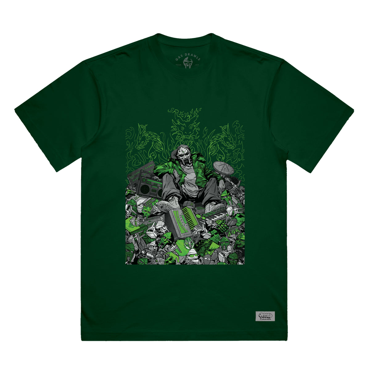 MF DOOM x Sanford Greene - Green Shirt (Green & Chrome Edition)