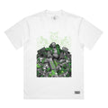 MF DOOM x Sanford Greene - White Shirt (Green & Chrome Edition)