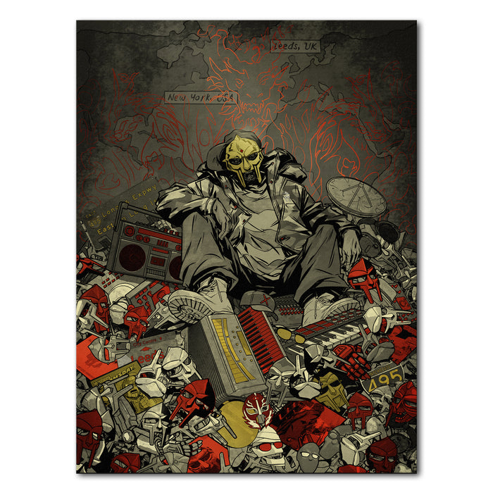 MF DOOM x Sanford Greene - Print (Red & Gold Edition)