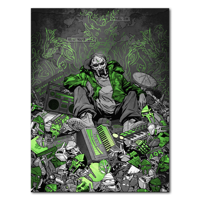 MF DOOM x Sanford Greene - Print (Green & Chrome Edition)