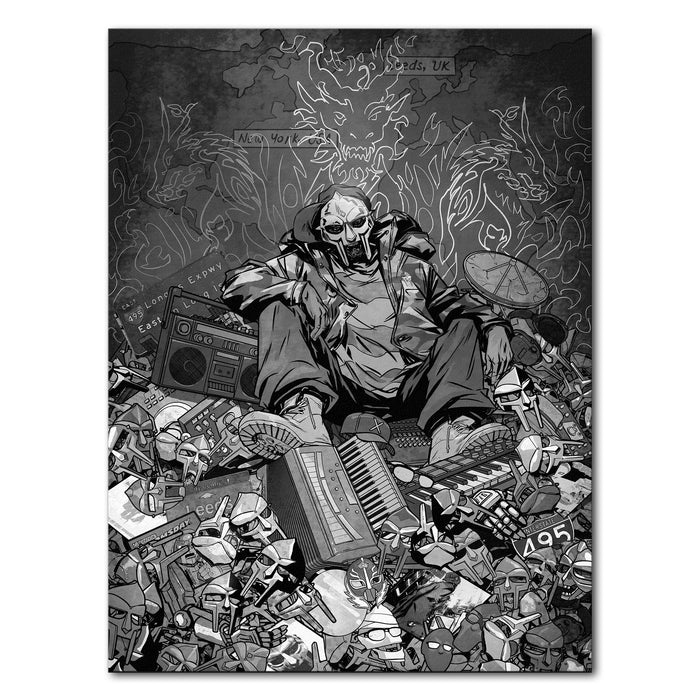 MF DOOM x Sanford Greene - Print (Silver Foil Edition)