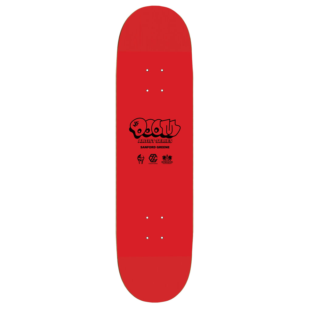 MF DOOM x Sanford Greene - Skate Deck (Red & Gold Edition)