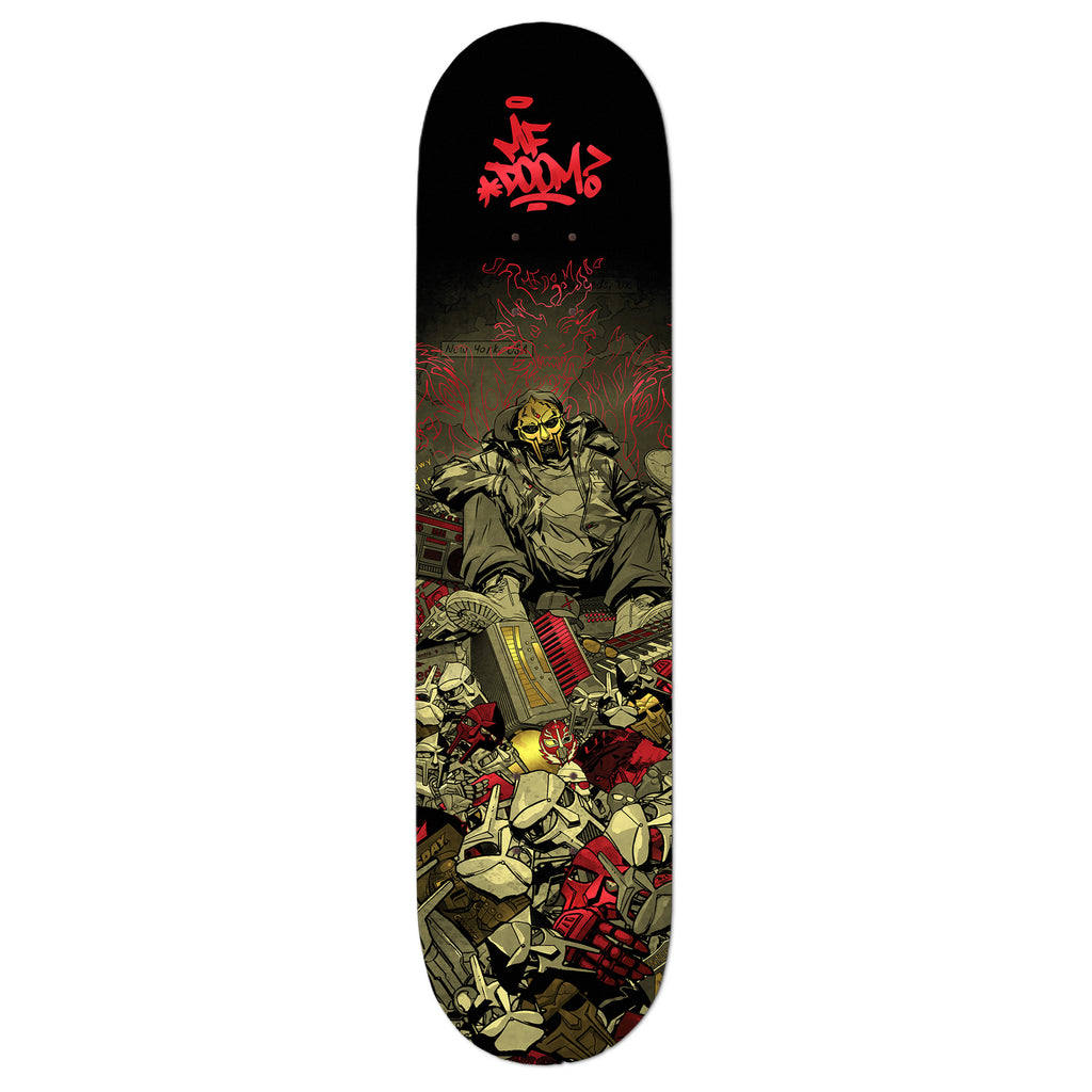 MF DOOM x Sanford Greene - Skate Deck (Red & Gold Edition)