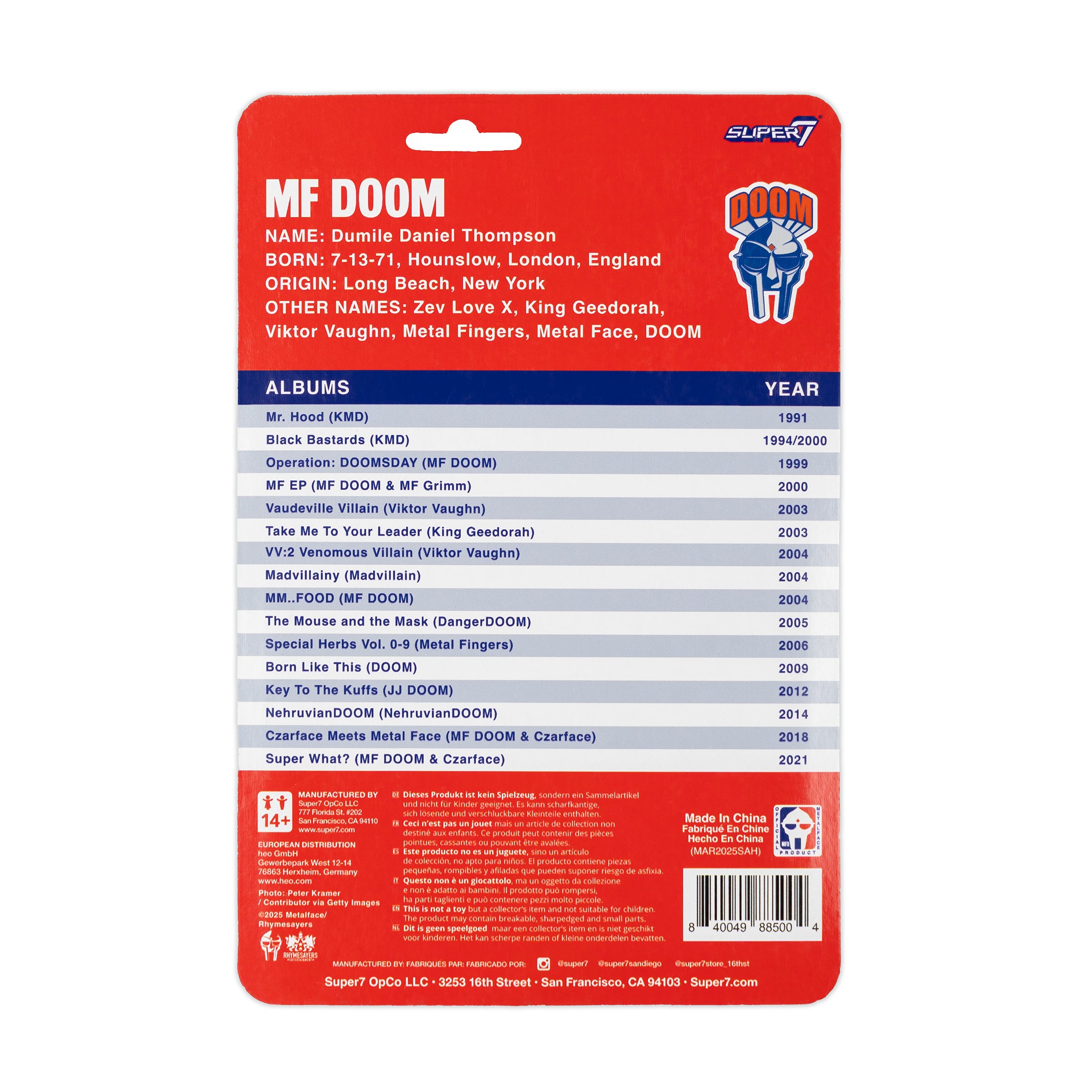 DOOMSDAY 2025: Super7 ReAction Figure