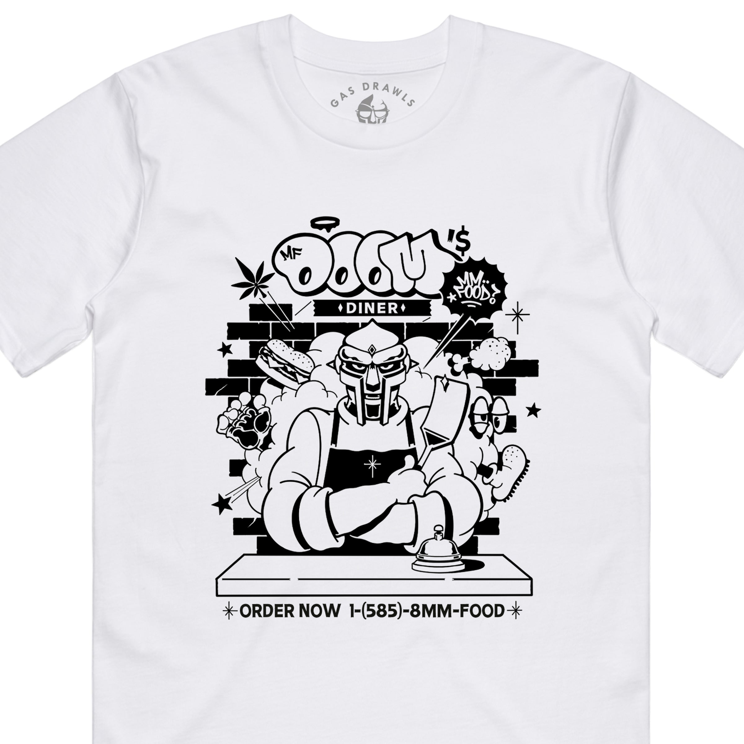 Chef DOOM Shirt - White – GAS DRAWLS