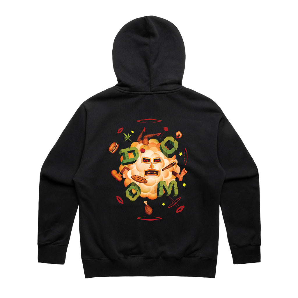 Fight Cloud Zip Hoodie - Black