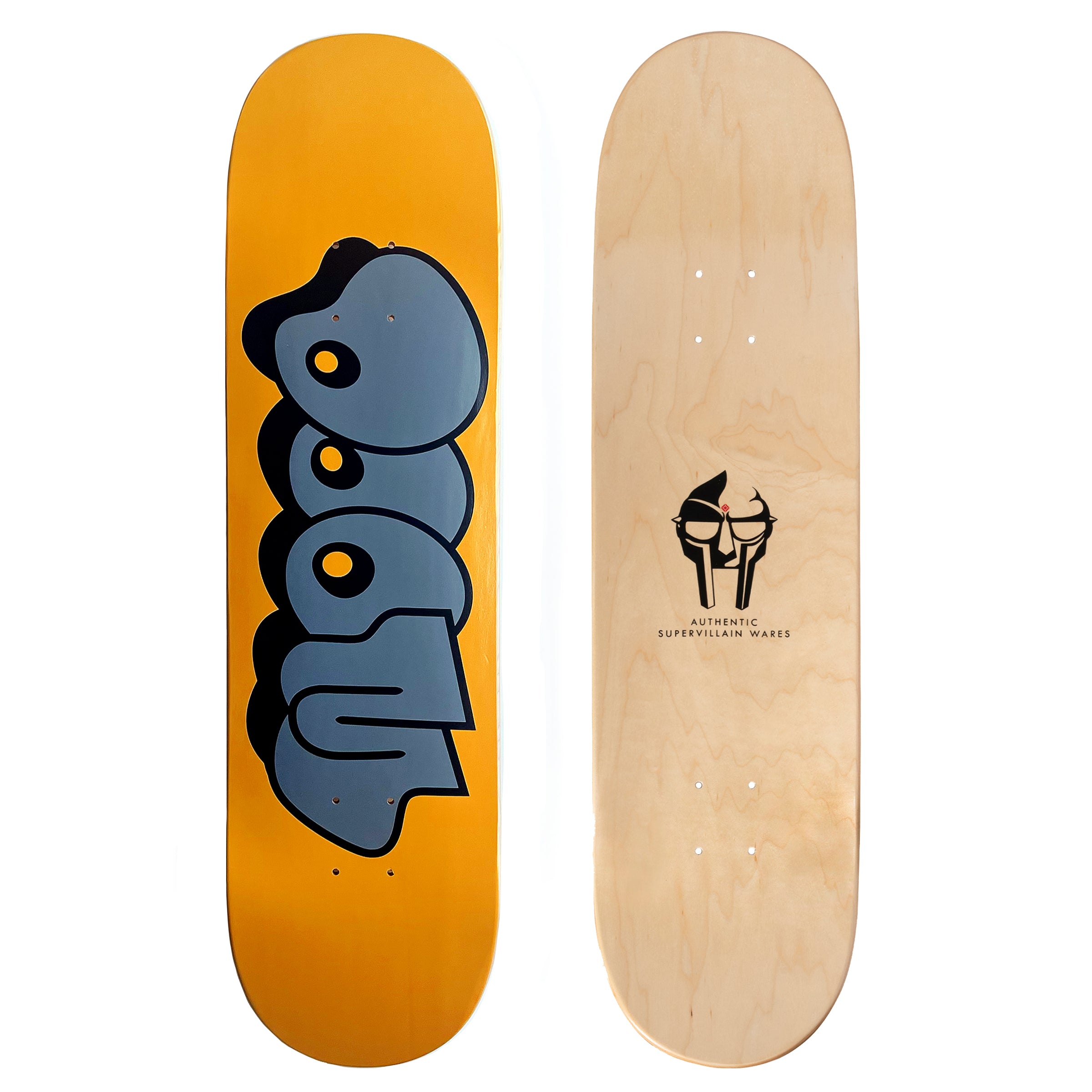 THROW SKATE DECK - GOLD