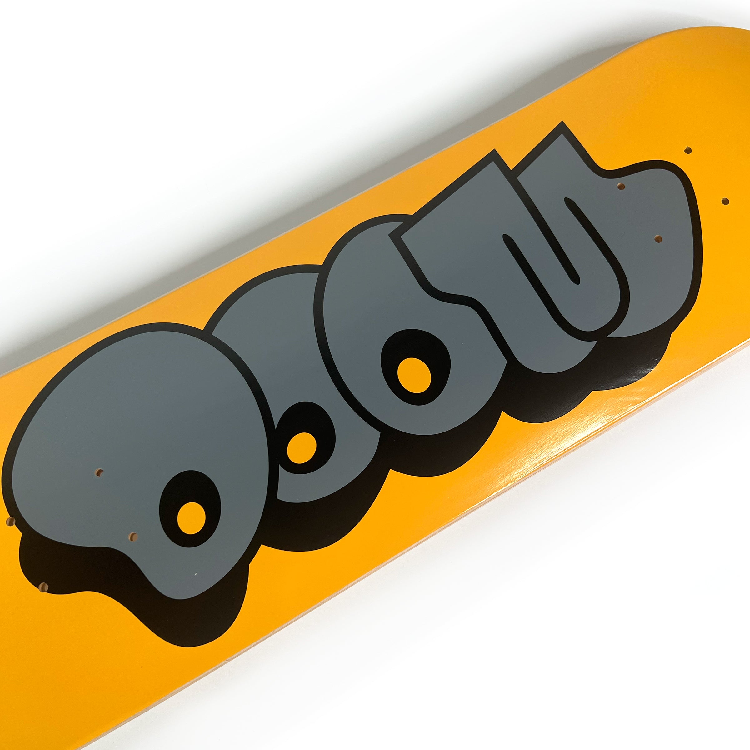 THROW SKATE DECK - GOLD