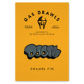 THROW ENAMEL PIN - BLACK & GRAY