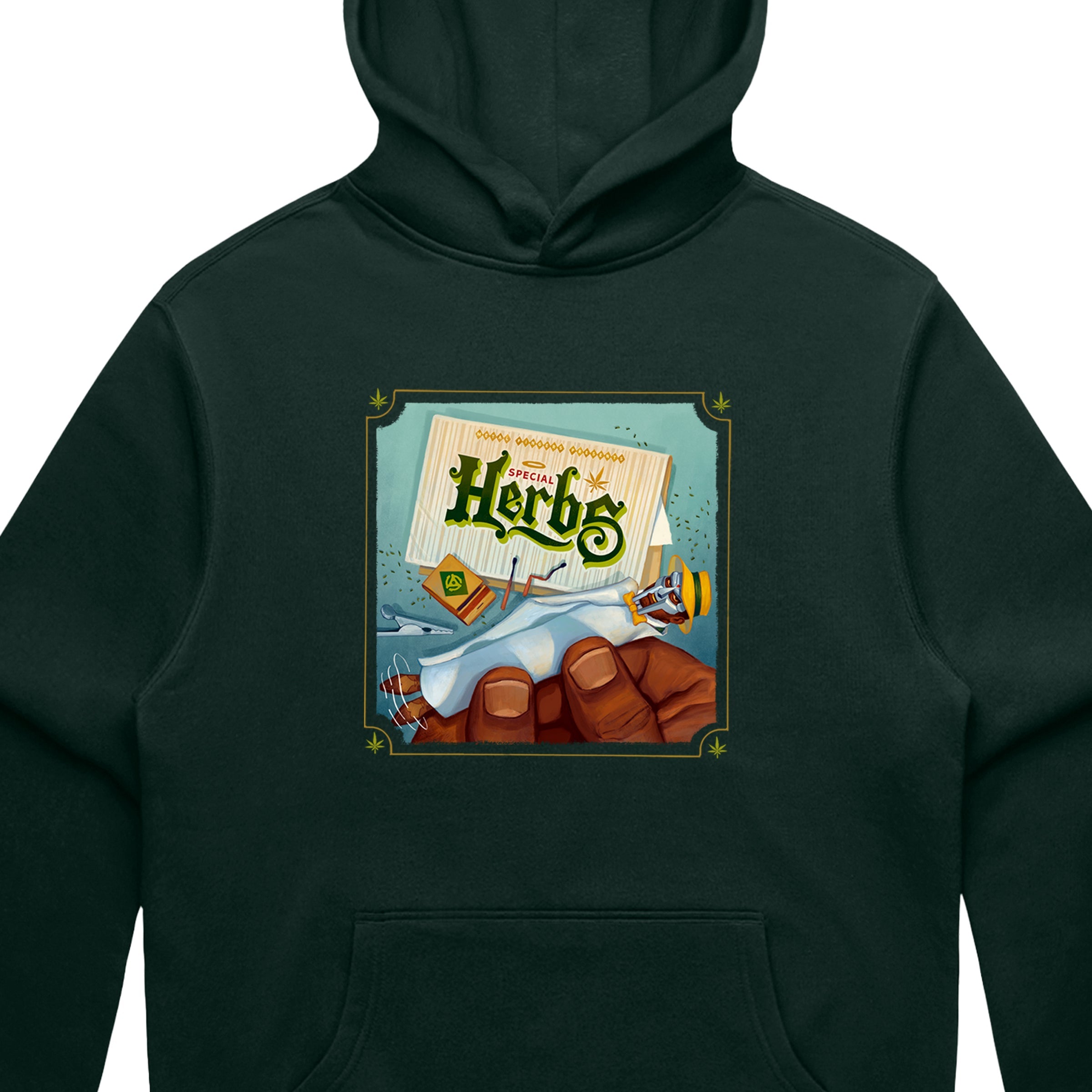 4/20 Special Herbs Hoodie (Pine Green) – GAS DRAWLS