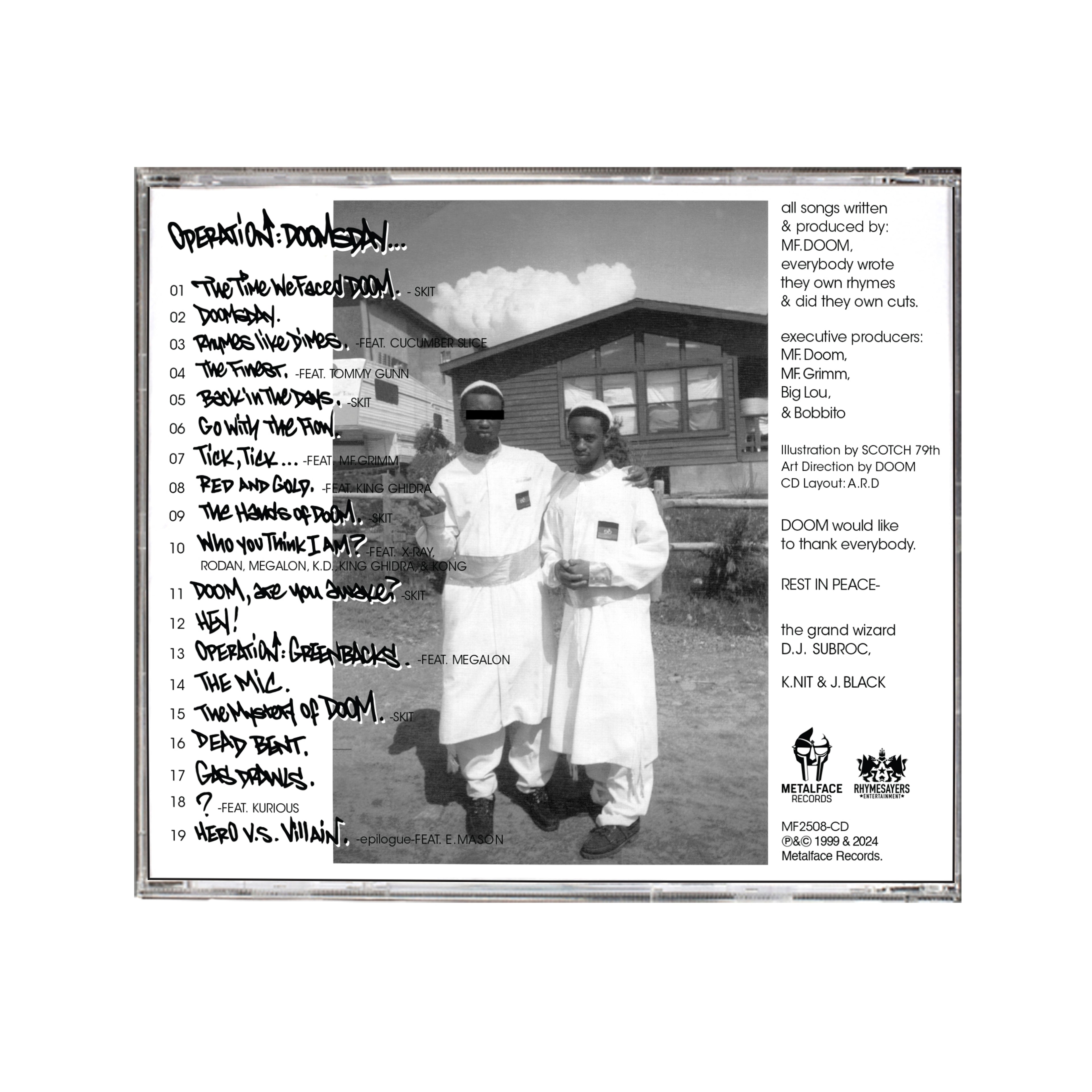 MF DOOM - OPERATION: DOOMSDAY (25TH ANNIVERSARY SKETCH EDITION) CD