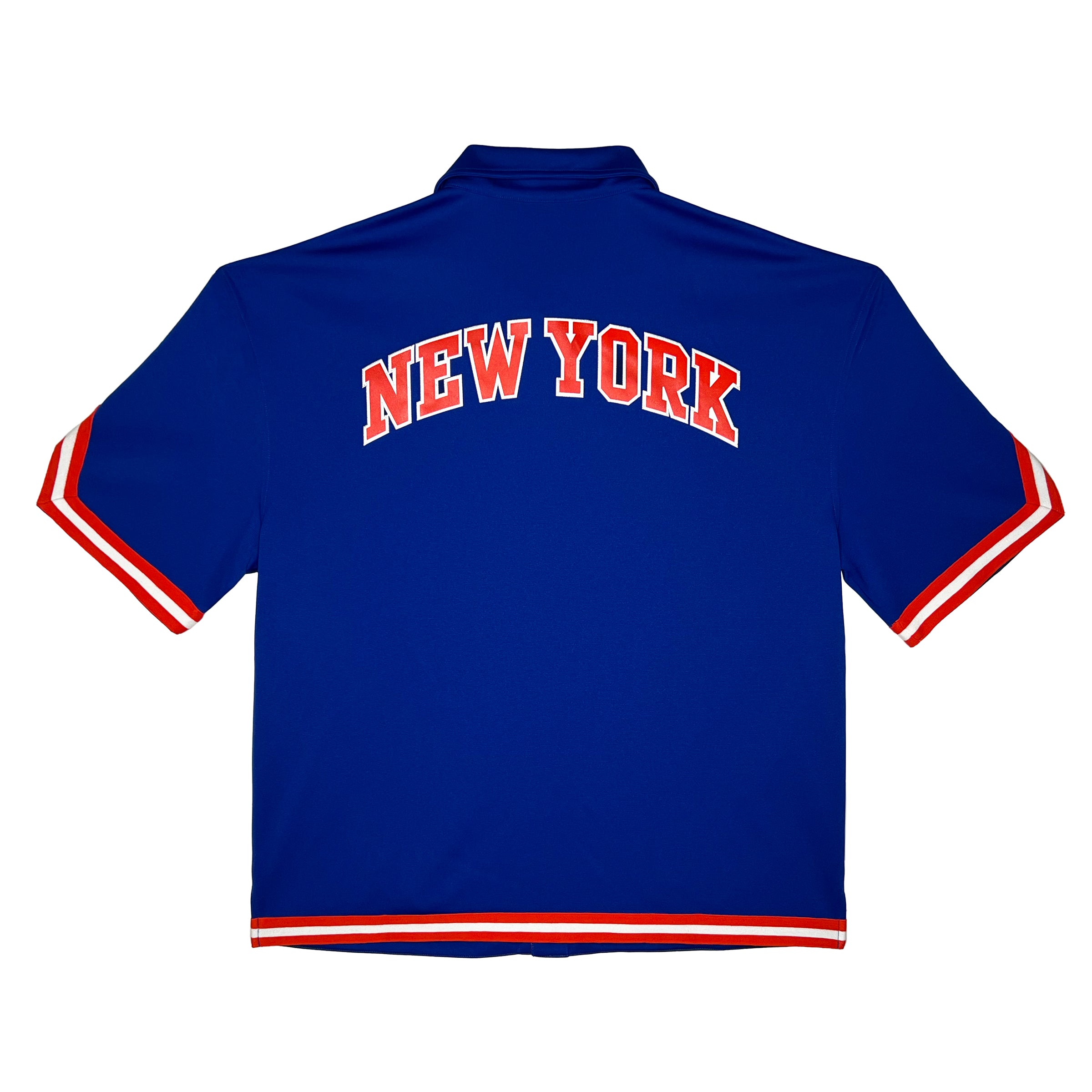 DOOMSDAY 2025: Mitchell & Ness Knicks Shooting Shirt - Blue