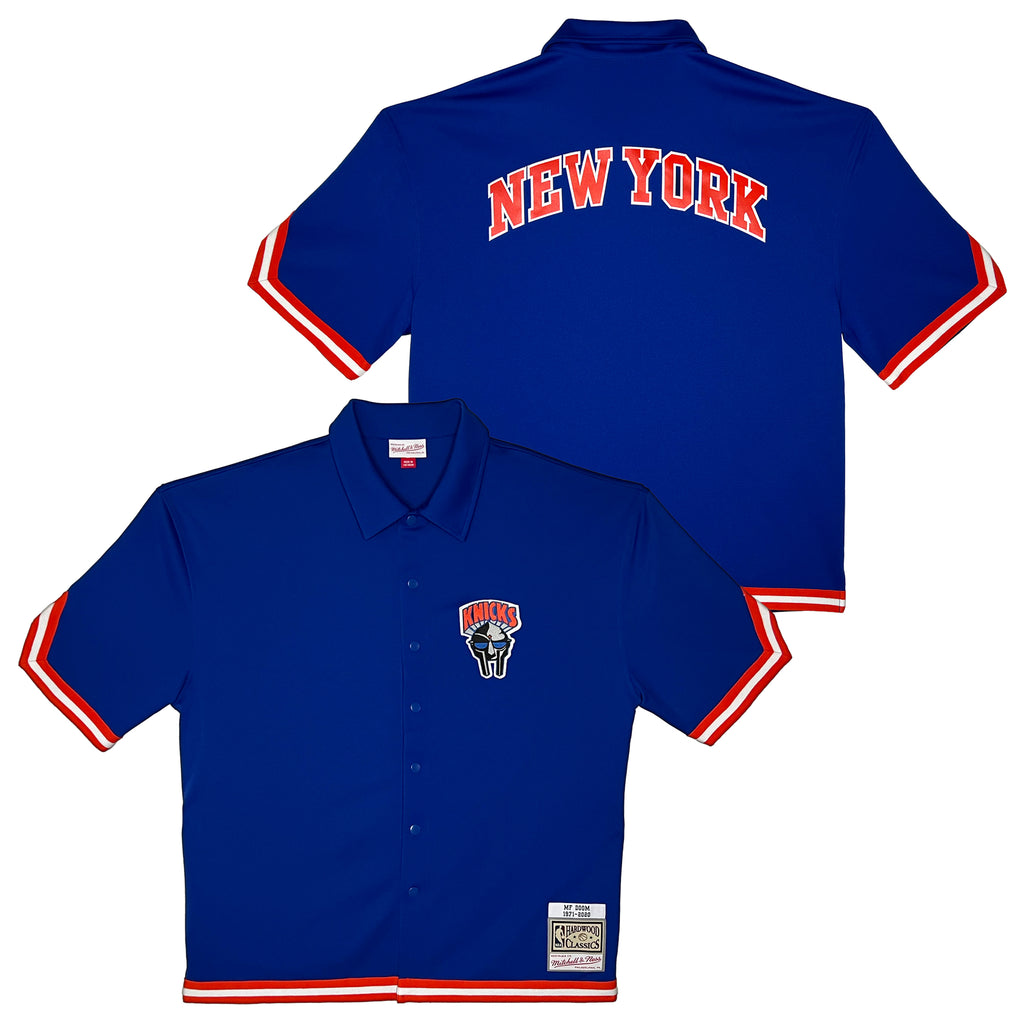 DOOMSDAY 2025: Mitchell & Ness Knicks Shooting Shirt - Blue