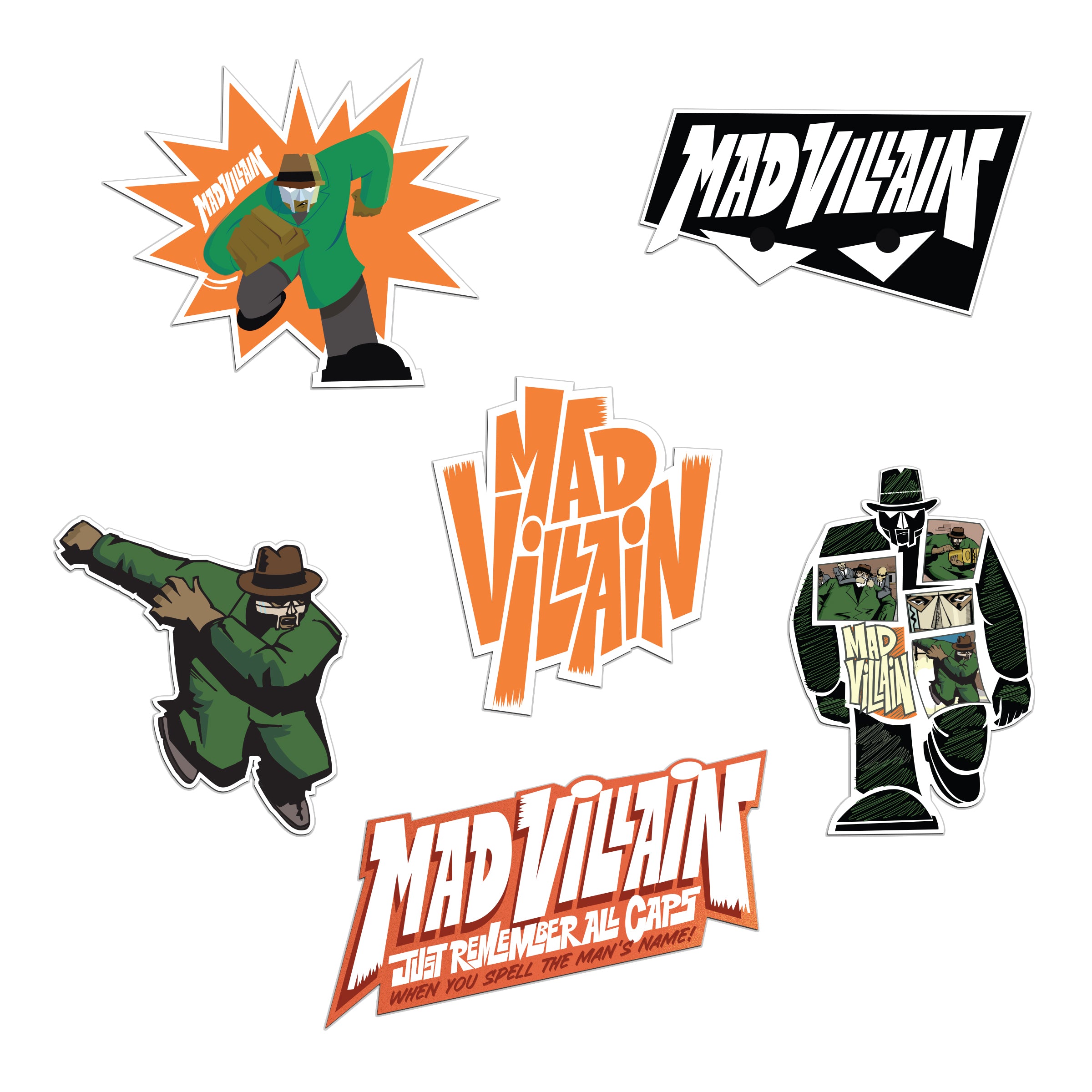 Madvillain USオリジナルＭＤ刻印 MADVILLAIN” STICKER PACK – GAS DRAWLS