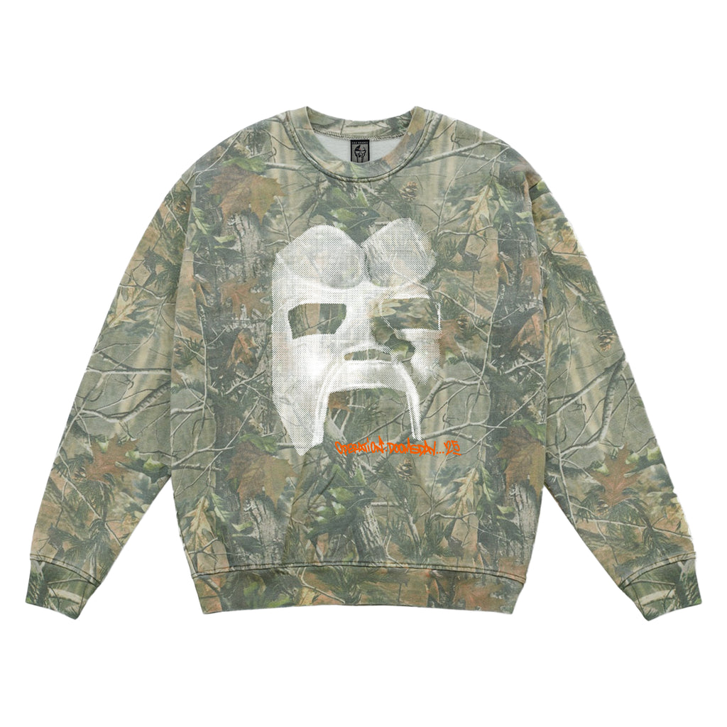 Mask 25 Crewneck - Camo – GAS DRAWLS