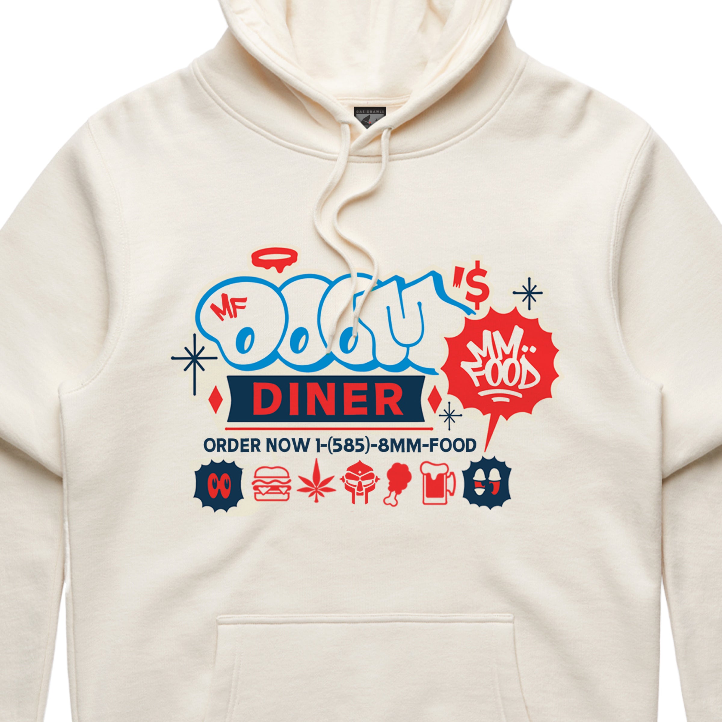 DOOM’s Diner Hoodie  - Ecru