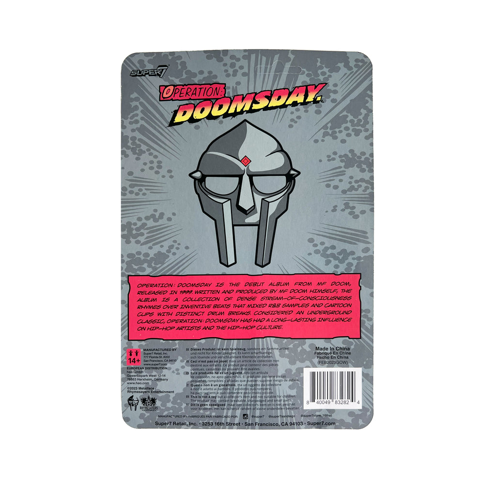 MF DOOM x SUPER7 - OPERATION: DOOMSDAY REACTION FIGURE