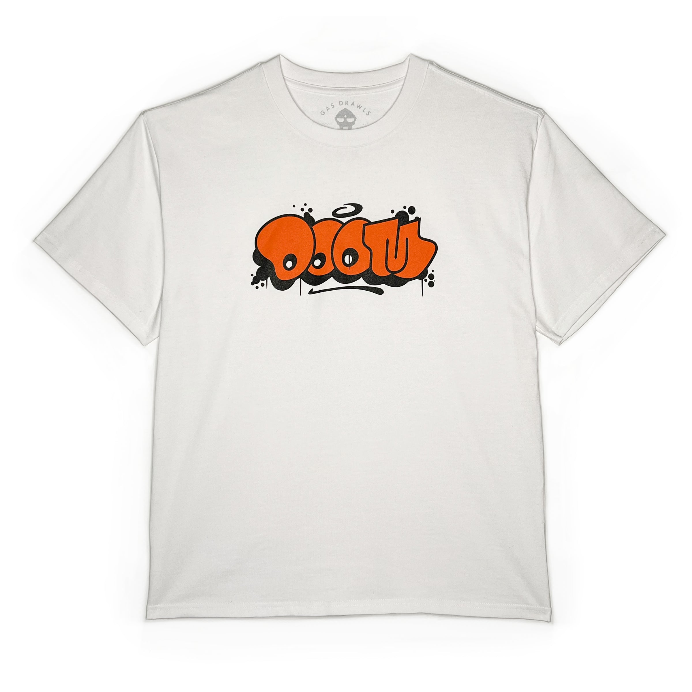 THROW SHIRT - BLACK & ORANGE