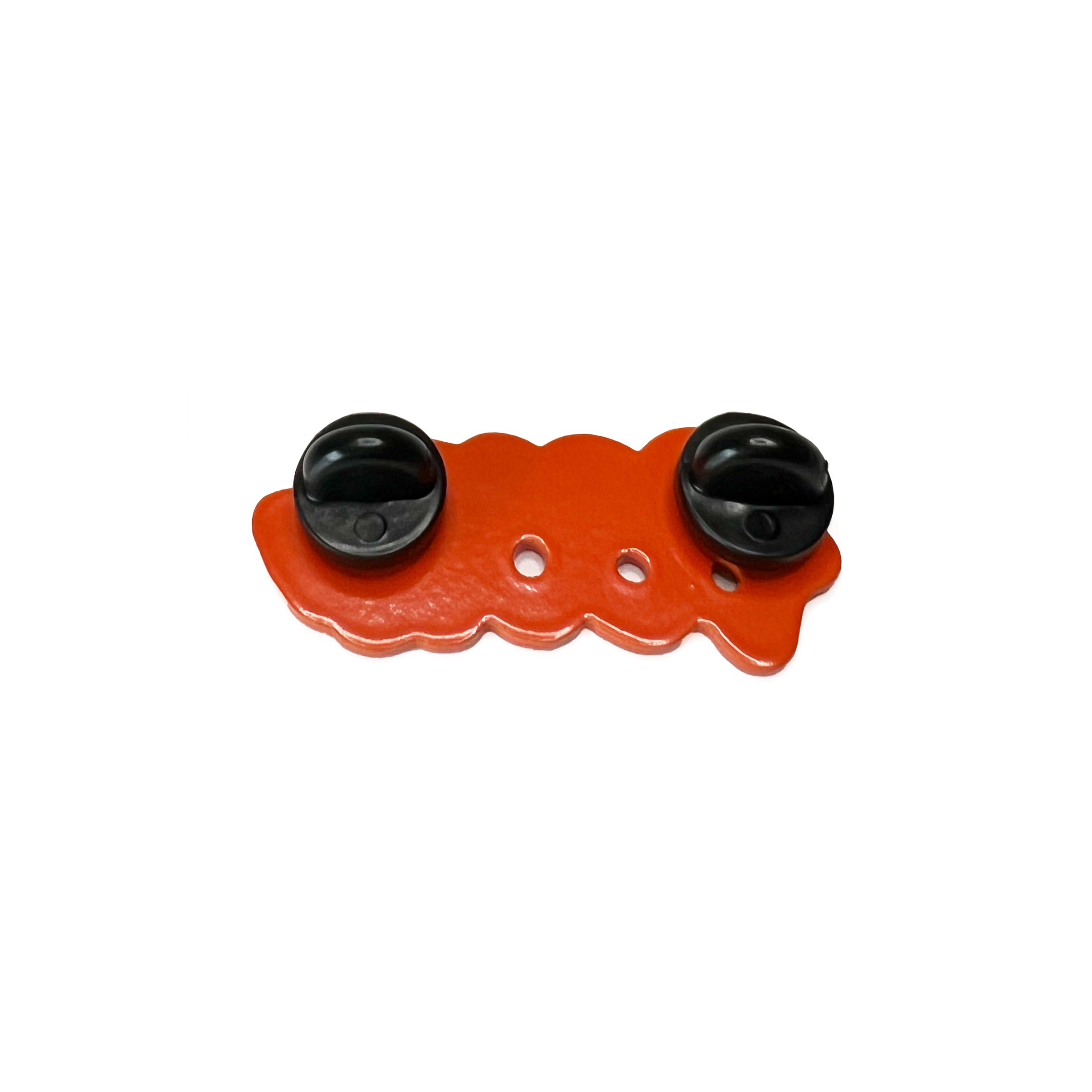 THROW ENAMEL PIN - ORANGE & GRAY
