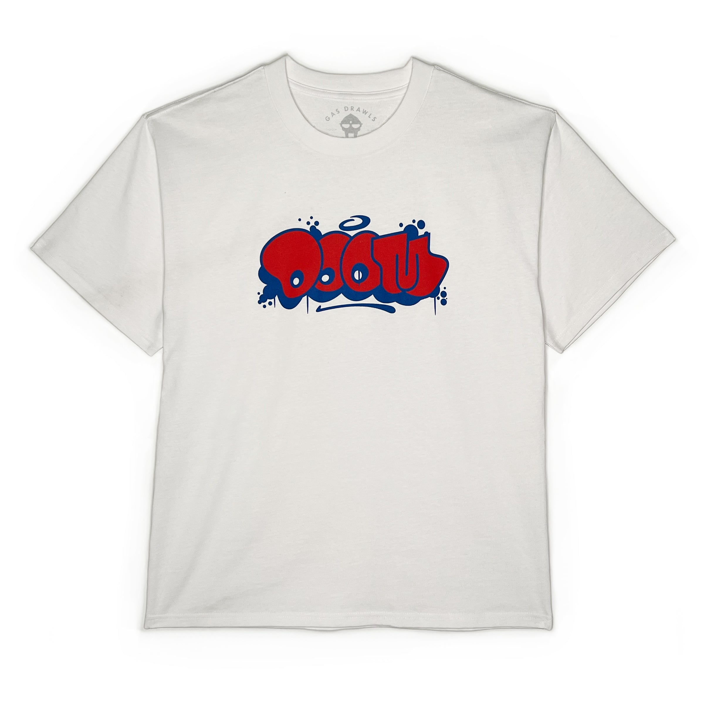 THROW SHIRT - BLUE & RED