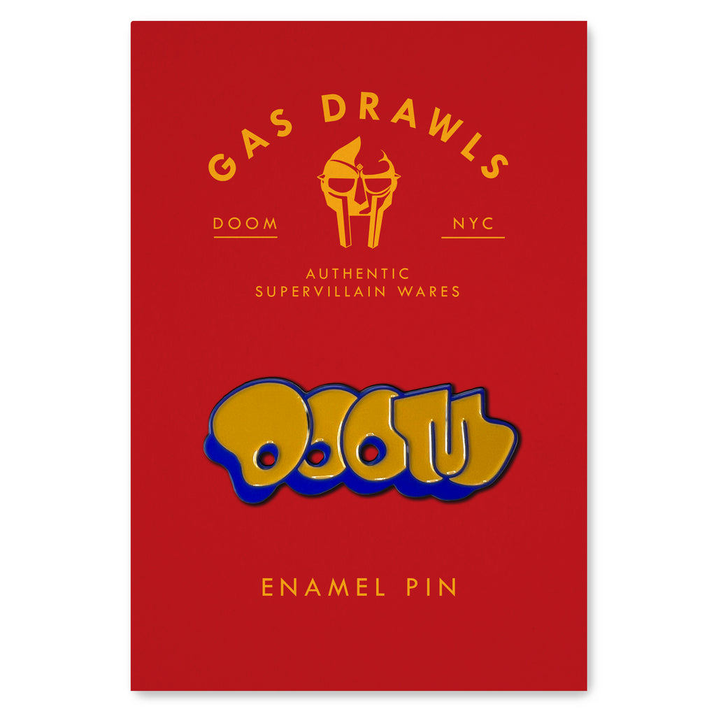 THROW ENAMEL PIN - BLUE & GOLD