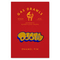 THROW ENAMEL PIN - BLUE & GOLD
