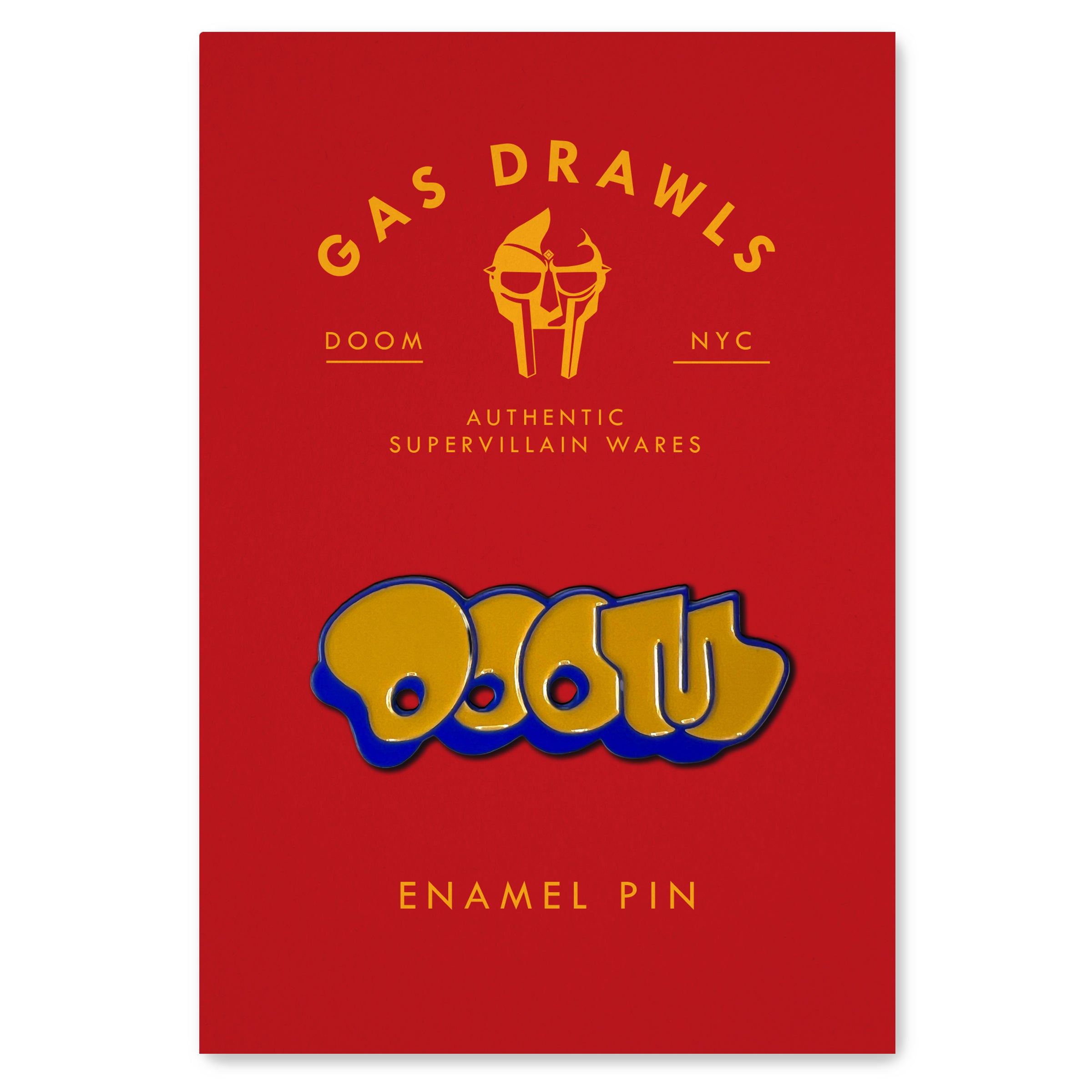 THROW ENAMEL PIN - BLUE & GOLD