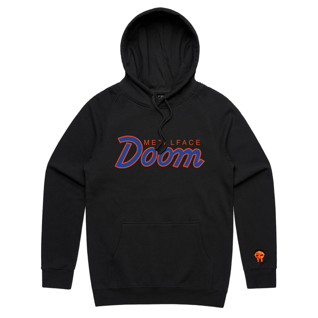 DOOMSDAY 2025: Retro Script Hoodie - Black