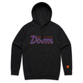 DOOMSDAY 2025: Retro Script Hoodie - Black