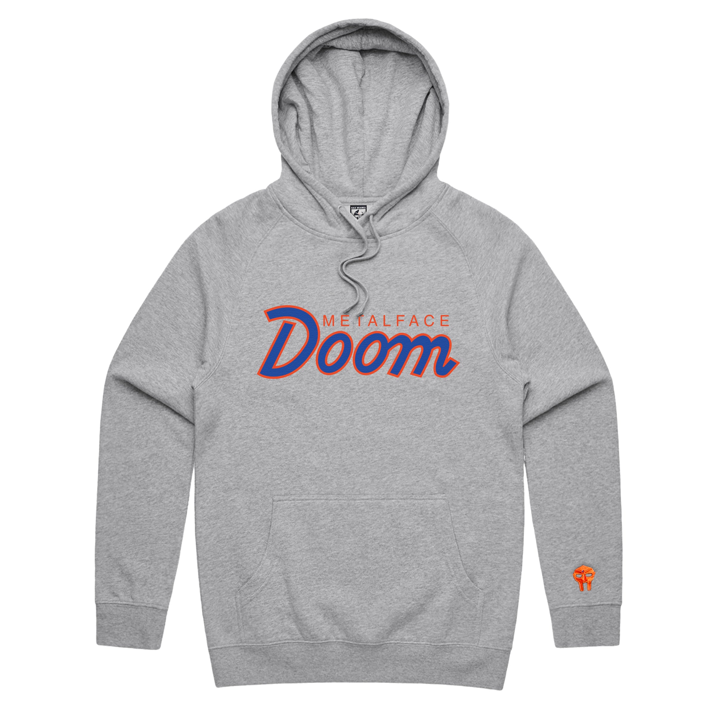 DOOMSDAY 2025: Retro Script Hoodie - Heather Gray