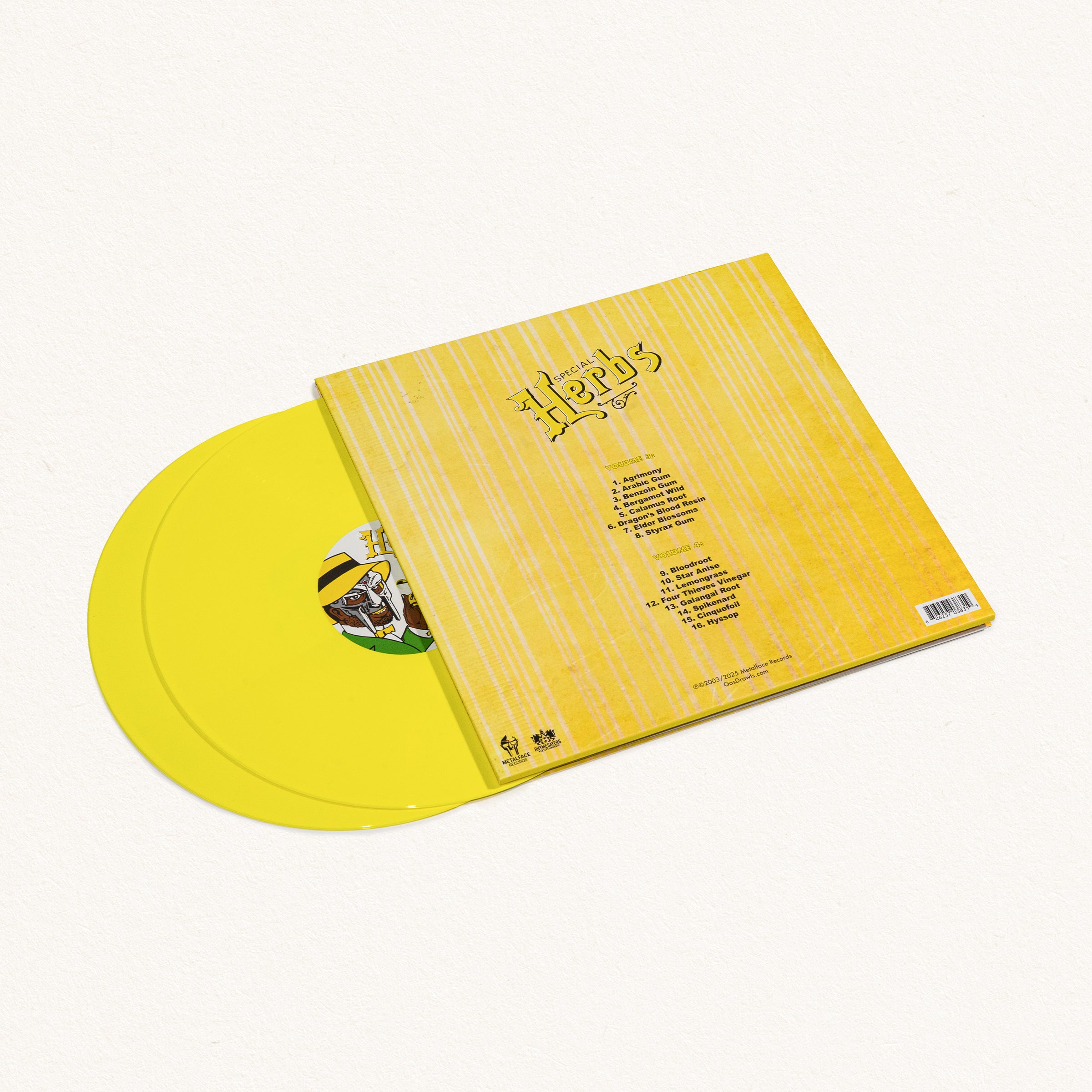 Metal Fingers Presents: Special Herbs Vol. 3 & 4 (Vinyl) – GAS DRAWLS