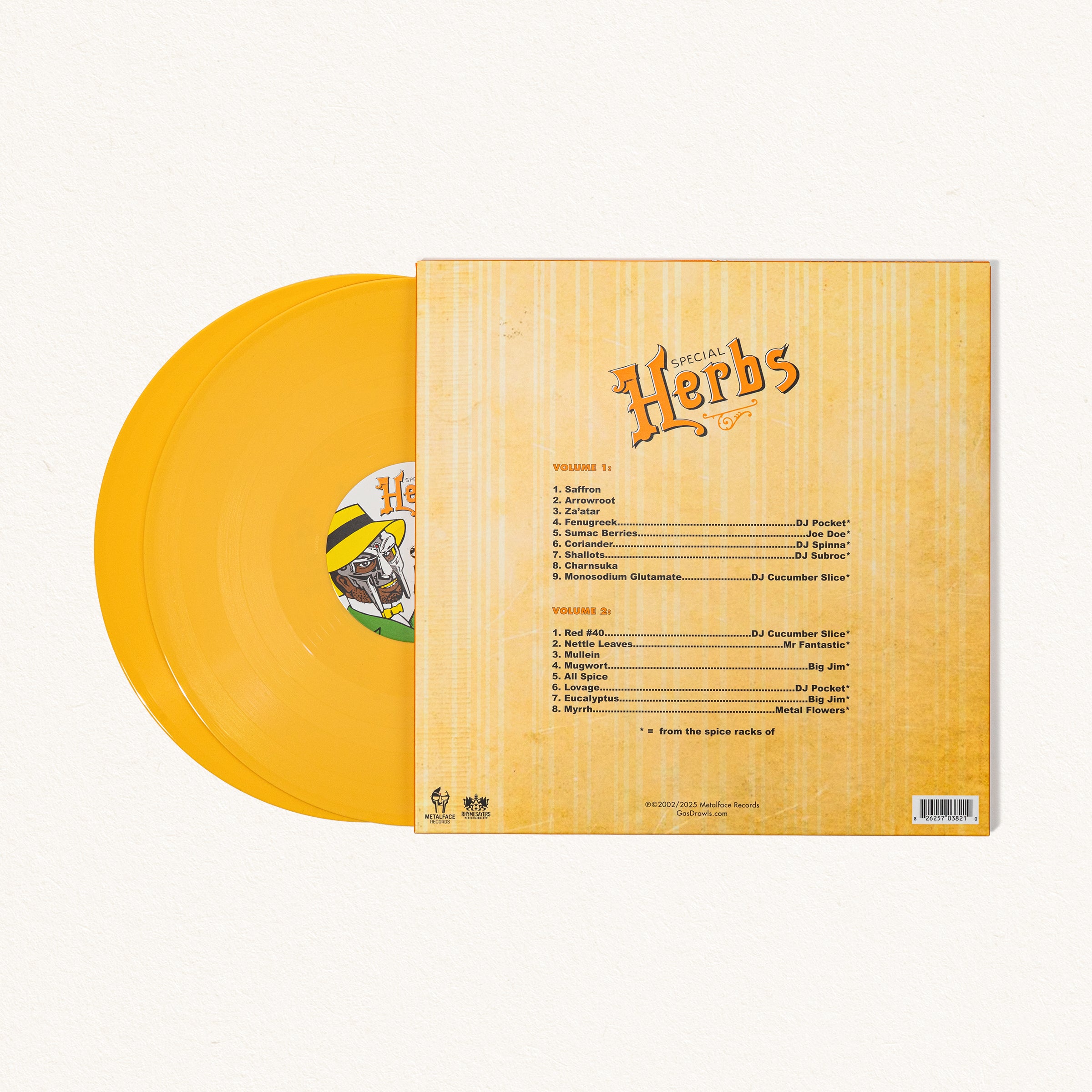 Metal Fingers Presents: Special Herbs Vol. 1 & 2 (Vinyl) – GAS DRAWLS