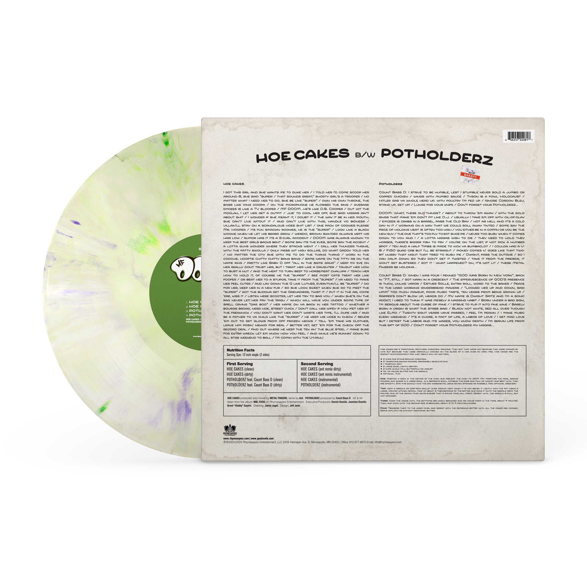 Hoe Cakes 12 Inch Single