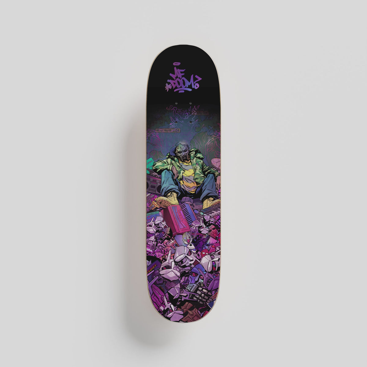 MF DOOM x Sanford Greene - Skate Deck (Rainbow Foil Edition)