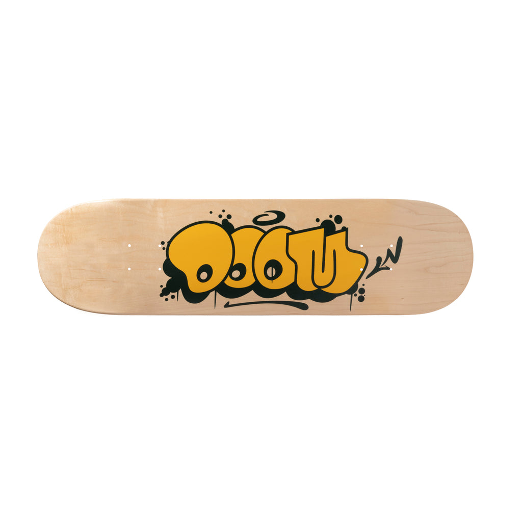 Throw Skate Deck - Yellow & Green