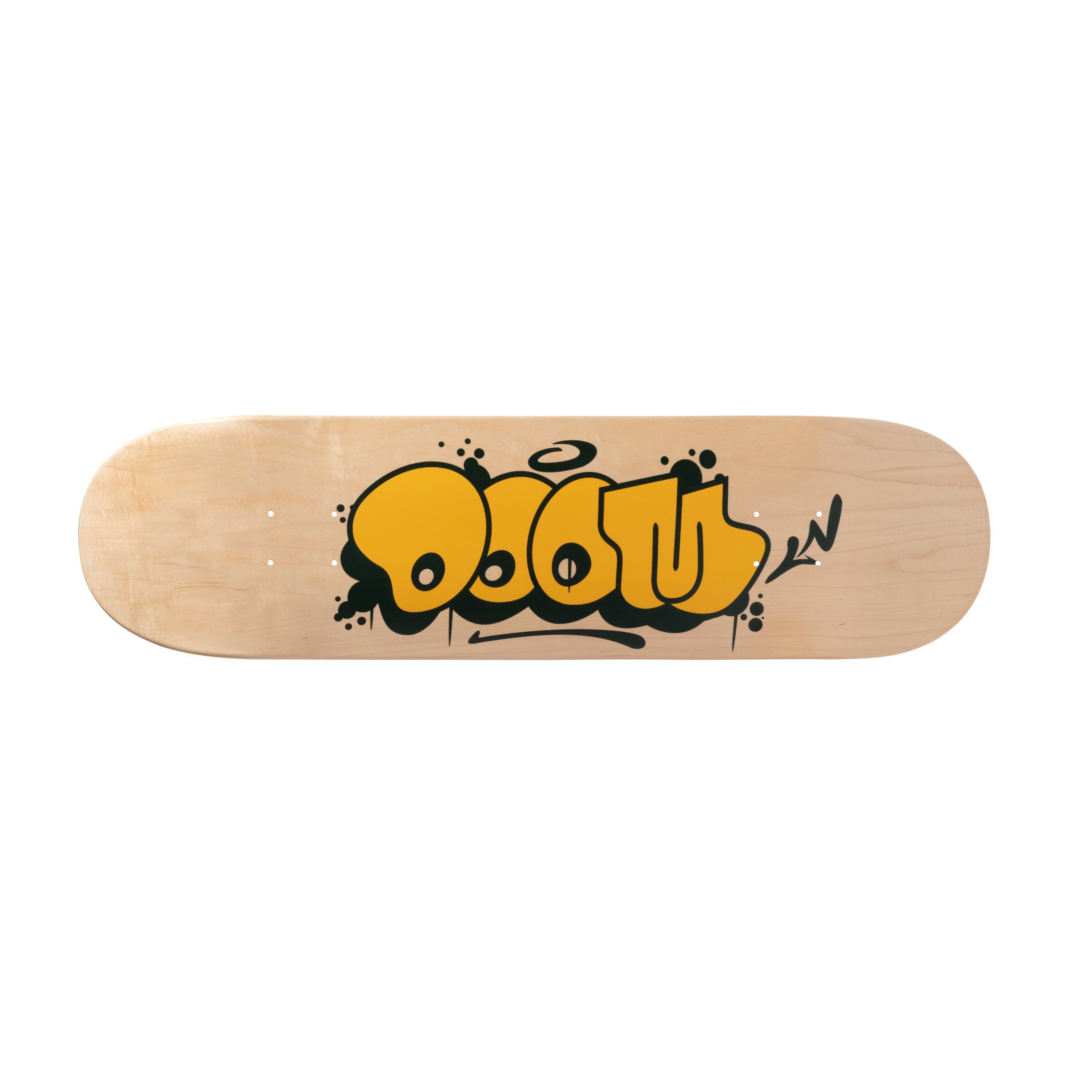 Throw Skate Deck - Yellow & Green