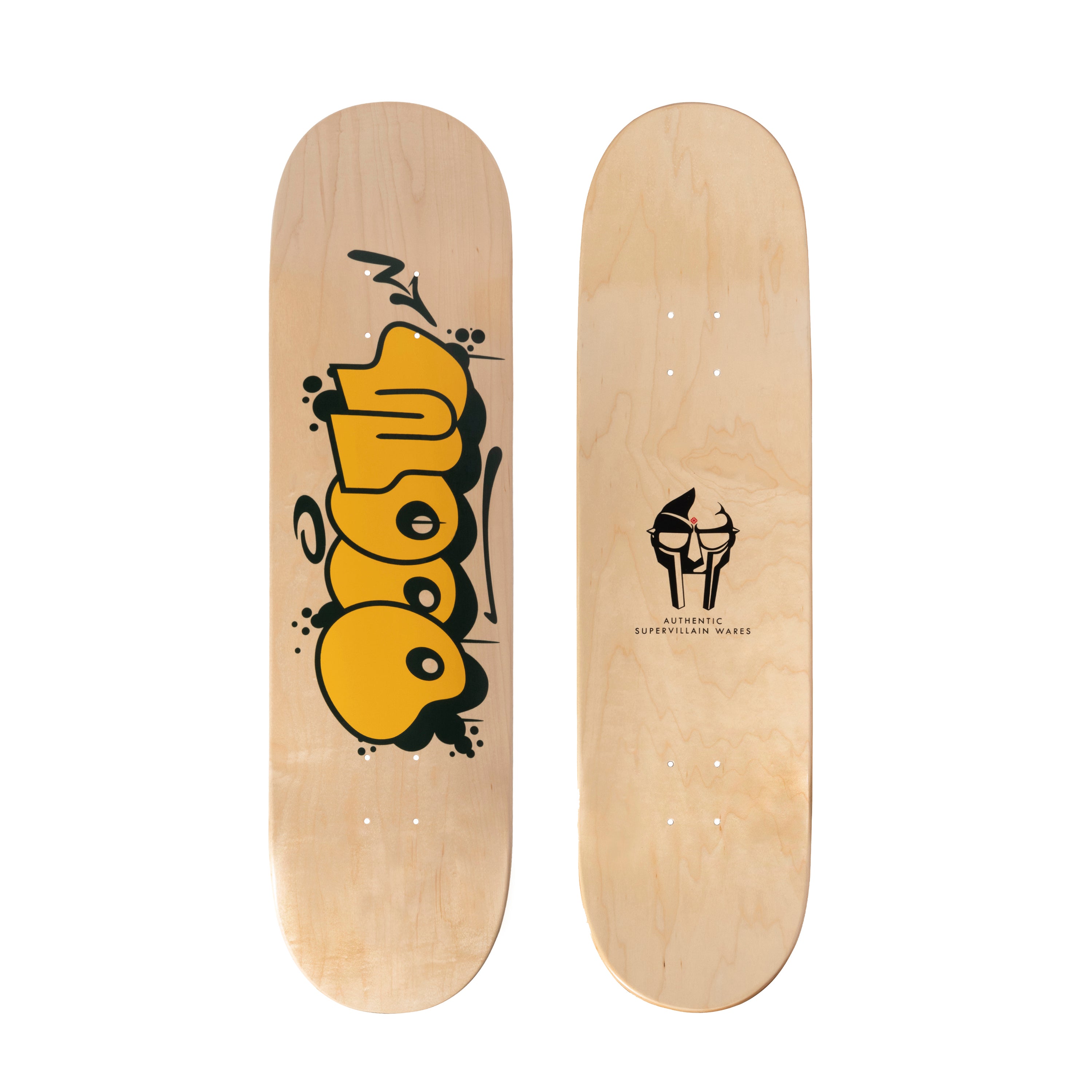 Throw Skate Deck - Yellow & Green
