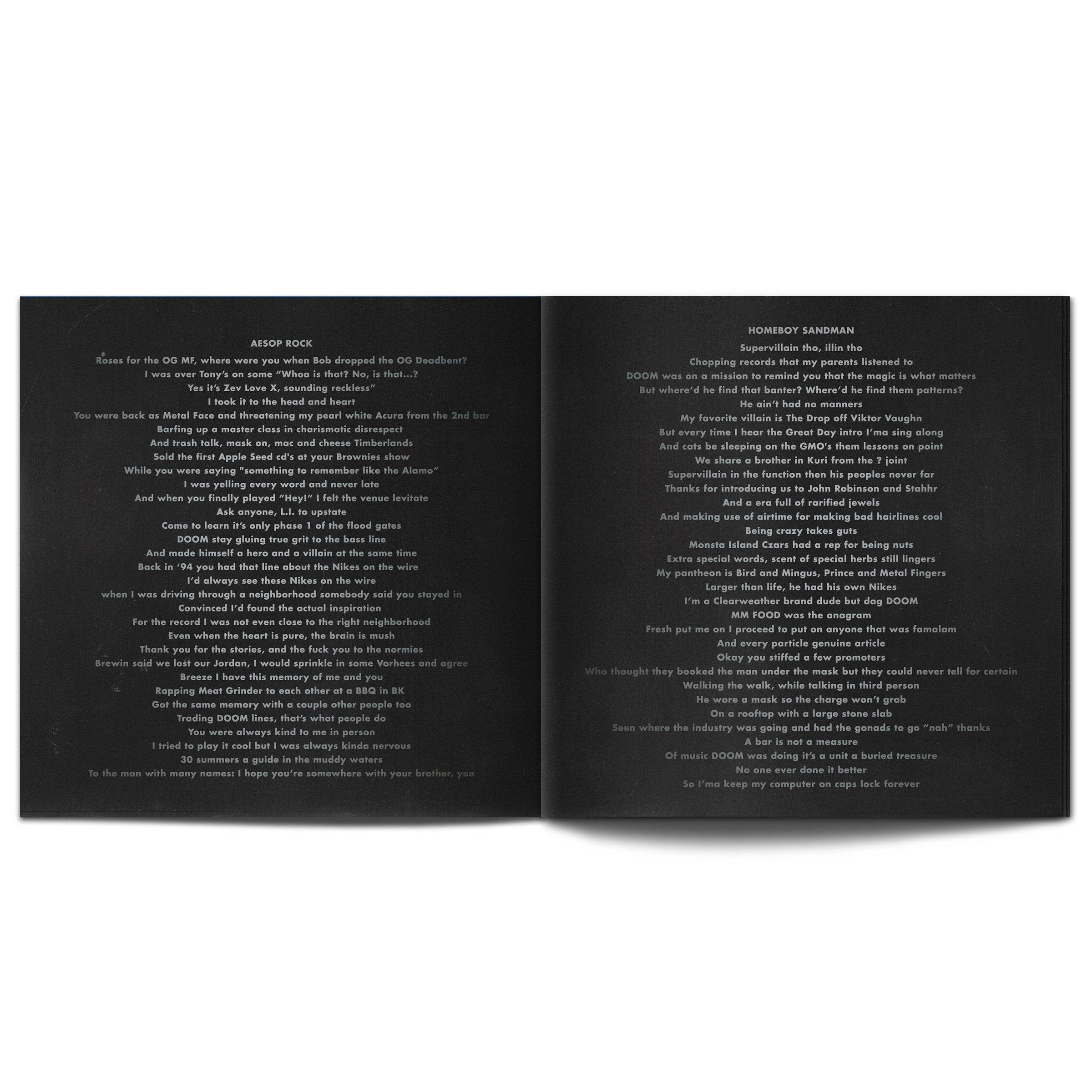 Lice (Aesop Rock & Homeboy Sandman) "Ask Anyone" 7" Vinyl